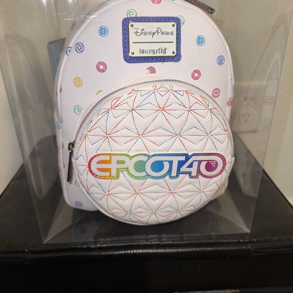 Disney Parks Loungefly Mini Backpack - EPCOT 40th Anniversary